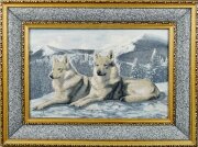 Z М/Р Волки на снегу (55*35) Г/Т [01074286]