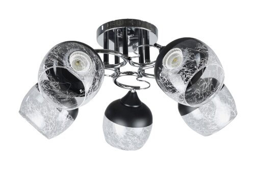 Д-W3025/5 CR+BK (4) светильник потолочный [01103091] Д-W3025/5 CR+BK (4) светильник потолочный