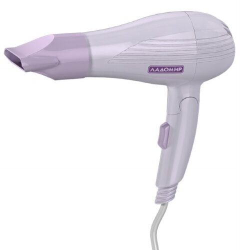 77319 (в уп.24шт.) - Фен Ладомир TA113 1100Вт, 1на [01094899] 77319 (в уп.24шт.) - Фен Ладомир TA113 1100Вт, 1насадка, 2скорости, скл.ручка.