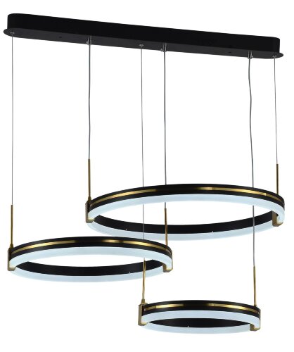 МС-DK6043A/3 BK+GOLD Led 83W 3000K+4000K+6500K дим [01100165] МС-DK6043A/3 BK+GOLD Led 83W 3000K+4000K+6500K диммер (1) светильник потолочный