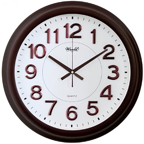 2039C Z ( в кор.6 шт.) - Часы настенные WORLD.Корп [01111100] 2039C Z ( в кор.6 шт.) - Часы настенные WORLD.Корпус выполнен из пластика.Циферблат закрыт стеклом.Механизм кварцевый плавного хода. Питание от батарейки АА (в комплект не входит). Особенность: накладные цифры. Размер модели: 480*480*55 мм.