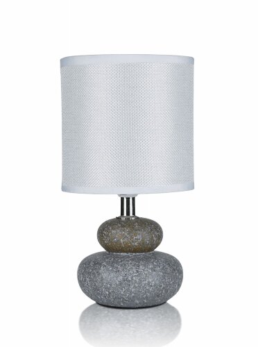 В-HS8354 light brown+white shade, размер: 130*130* [01103881] В-HS8354 light brown+white shade, размер: 130*130*260мм (24) светильник настольный