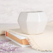 716498 (в уп.96шт.) - Кашпо 10х10х7см. / 7021W /, [01108853]