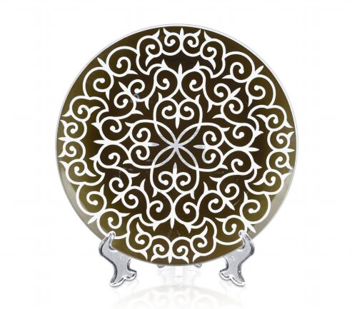 85-140-099 АКЦИЯ - Тарелка "Восток" прозр.шоколад. [01084909] 85-140-099 АКЦИЯ - Тарелка "Восток" прозр.шоколад.