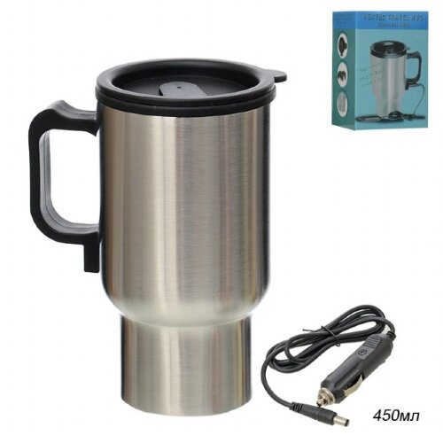 642488 (в уп.48шт.) - Термокружка 450мл. к прикури [01099262] 642488 (в уп.48шт.) - Термокружка 450мл. к прикуривателю / LCJ-2 /, материал: металл, пластик.