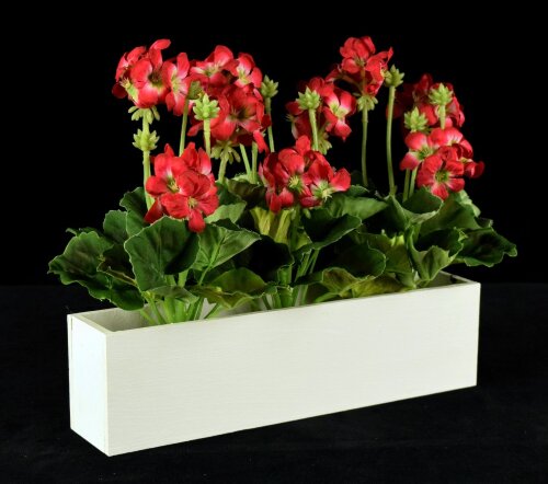 Цветочная композиция Герань, размер: высота 46см, [01088688] Цветочная композиция Герань, размер: высота 46см, ширина 25см, материал: дерево,  РУЧНАЯ РАБОТА