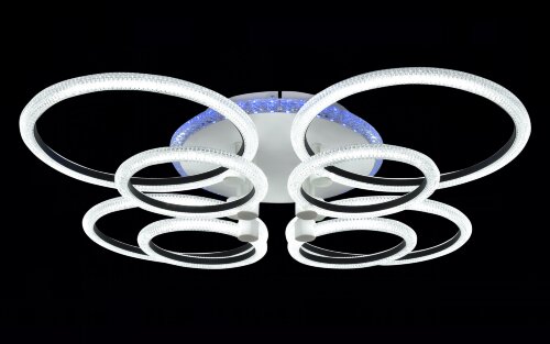 Х20548/4+4+1 WT+BK подсветка RGB LED 150W 3000K-40 [01103151] Х20548/4+4+1 WT+BK подсветка RGB LED 150W 3000K-4000K-6000K диммер (5) светильник потолочный