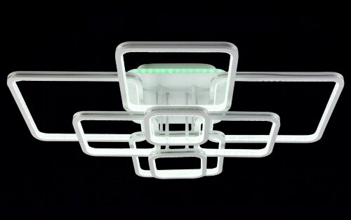 МС-DK6014/8 WH+SILVER STRIP (RGB) Led 180W+6W 3000 [01102469] МС-DK6014/8 WH+SILVER STRIP (RGB) Led 180W+6W 3000K+4000K+6500K диммер (1) светильник потолочный