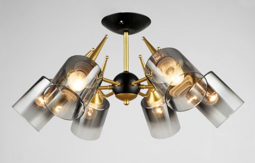 ВР-N5665/6 BK+GD (4) светильник потолочный [01107542] ВР-N5665/6 BK+GD (4) светильник потолочный