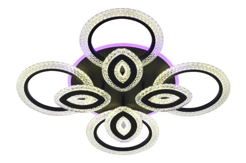 Д2106A/4+4C BK Led 176W+28W 3000K+4000K+6500K+RGB [01103764] Д2106A/4+4C BK Led 176W+28W 3000K+4000K+6500K+RGB диммер (1) светильник потолочный