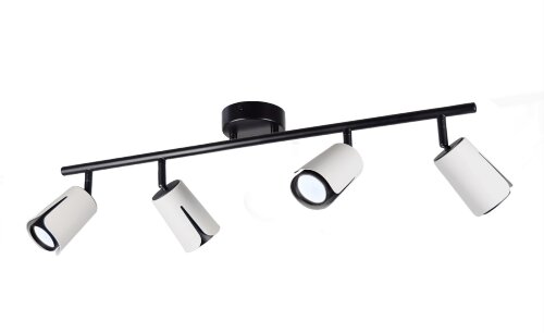 PRD-C 0994/4 BK+WH L700*W100*H220мм патрон: GU10 л [01109792] PRD-C 0994/4 BK+WH L700*W100*H220мм патрон: GU10 лампочки в комплект не входят (20) светильник потолочный