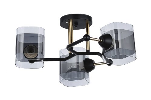 Д8034/3 BK+FG (6) светильник потолочный [01103360] Д8034/3 BK+FG (6) светильник потолочный