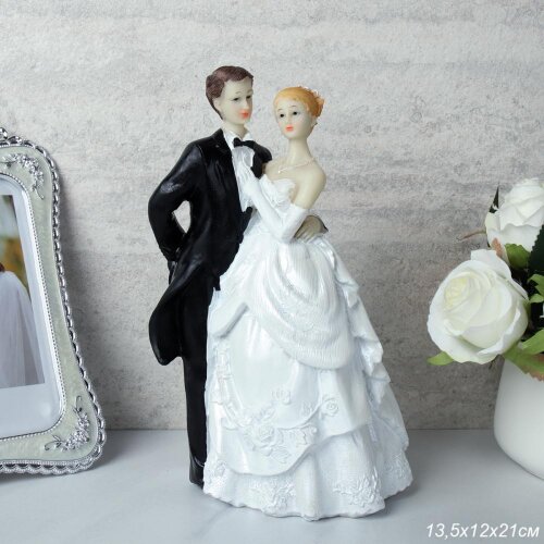 734261 (в уп.54шт.) - Фигурка Молодожены 13,5х12х2 [01107976] 734261 (в уп.54шт.) - Фигурка Молодожены 13,5х12х21см. / XYT-3 /, материал: полимер.