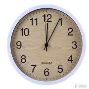 698364 (в уп.30шт.) - Часы настенные D=30см./381-9 [01102062]