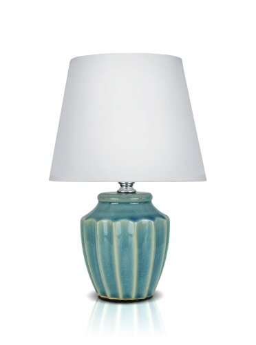 А-LE507 Light blue+WT абажур размер: 180*180*280мм [01104296] А-LE507 Light blue+WT абажур размер: 180*180*280мм (24) светильник настольный