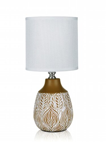 В-HS8372-1 light brown+white shade, размер: 130*13 [01104527] В-HS8372-1 light brown+white shade, размер: 130*130*275мм (24) светильник настольный
