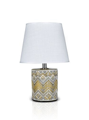 К-EA014 Ancient+White shade H27см (36) светильник [01104483] К-EA014 Ancient+White shade H27см (36) светильник настольный