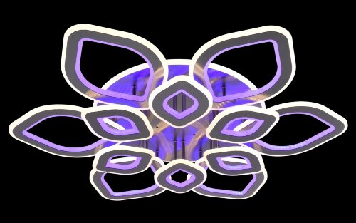 МС-LI8883/6+6A NICKEL (BL+YL) Led 314W+240W 3000K- [01097771] МС-LI8883/6+6A NICKEL (BL+YL) Led 314W+240W 3000K-4000K-6500K диммер (1) светильник потолочный