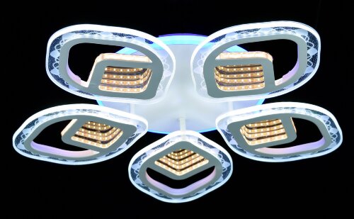 Х20409/5+1-S WT подсветка 3000+BL LED 122W 3000K-6 [01095743] Х20409/5+1-S WT подсветка 3000+BL LED 122W 3000K-6000K диммер (1) светильник потолочный