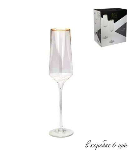 121-007 (в уп.4наб.) - Набор из 6 фужеров 300мл, в [01107151] 121-007 (в уп.4наб.) - Набор из 6 фужеров 300мл, в под.упак., материал: стекло.