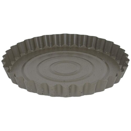 Z-1278 (в уп.24шт.) - Форма для пирога 28х4,0 см, [01091489] Z-1278 (в уп.24шт.) - Форма для пирога 28х4,0 см, углеродистая сталь, ВНУТРЕННЕЕ И ВНЕШНЕЕ  КАМЕННОЕ ПОКРЫТИЕ С ГРАНИТНОЙ КРОШКОЙ «GRAVELL».