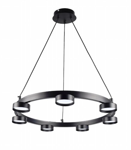 PRD-P 0892R/7 BK D610*H1000мм патрон: GX53 лампоч [01109479] PRD-P 0892R/7  BK D610*H1000мм патрон: GX53 лампочки в комплект не входят (5) светильник потолочный