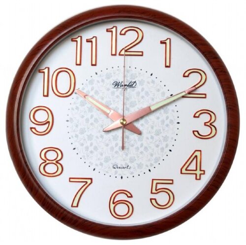 3022C Z (в кор.20шт.) - Часы настенные WORLD, меха [01105128] 3022C Z (в кор.20шт.) - Часы настенные WORLD, механизм: кварцевый плавного хода секундной стрелки от бат АА., цифры и стрелки со светонакапливающим материалом, размер 300*300*35мм, материал: пластик, стекло.
