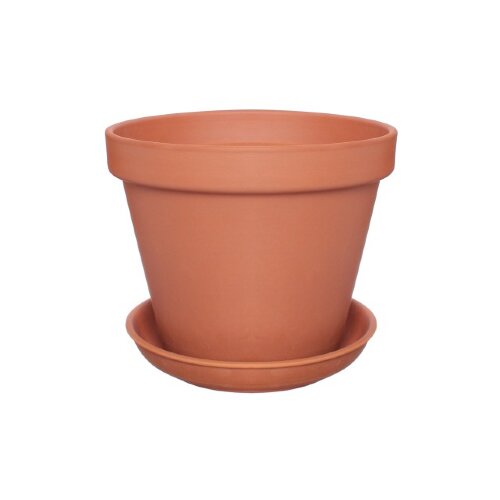 24612 (в кор.5шт.) - Цветочный горшок "Стандарт", [01088839] 24612 (в кор.5шт.) - Цветочный горшок "Стандарт", кр.глина, 4,5л. (В упаковке)
