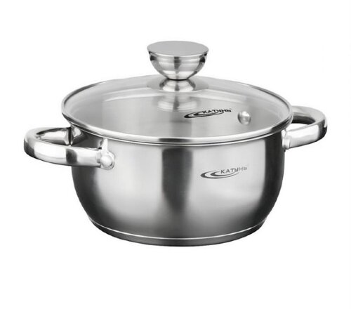 00109485 (в уп.4шт.) - Кастрюля с крышкой 5л. "Ант [01108971] 00109485 (в уп.4шт.) - Кастрюля с крышкой 5л. "Антея" КТ05-D-24, индукция, Катунь, материал: нержавеющая сталь.