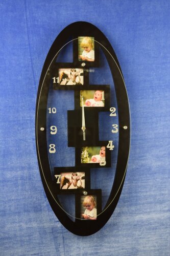 М1272А black colour (в кор.10шт.) АКЦИЯ - Часы-фот [01068977] М1272А black colour (в кор.10шт.) АКЦИЯ - Часы-фоторамка, размер: 290*650 мм, материал: МДФ, стекло.