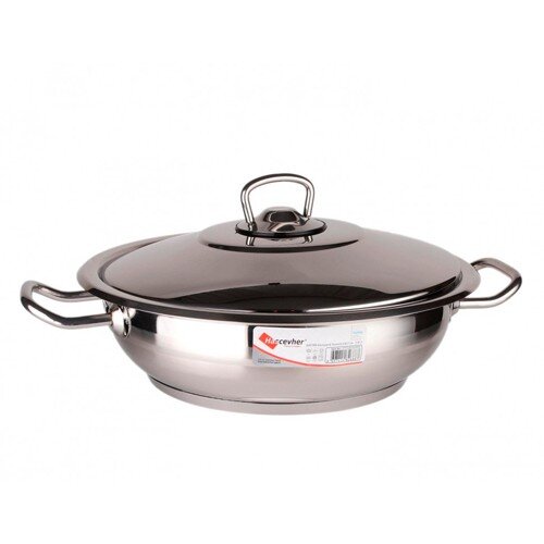 563804-РСВ (в уп.1шт.) - Кастрюля низкая 4,5л. Has [01110633] 563804-РСВ (в уп.1шт.) - Кастрюля низкая 4,5л. Hascevher Gastro (28х08) /3TTCLK0528001/ арт.1.223, материал: нержавеющая сталь.