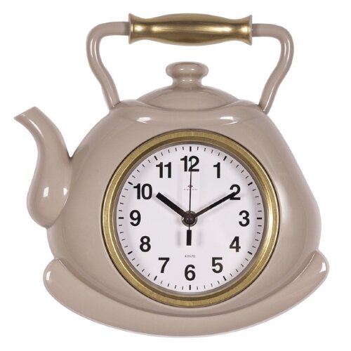 3129-003 (10) Часы настенные чайник 27х28,5 см, ко [01107581] 3129-003 (10) Часы настенные чайник 27х28,5 см, корпус бежевый с золотом  "Классика" Рубин