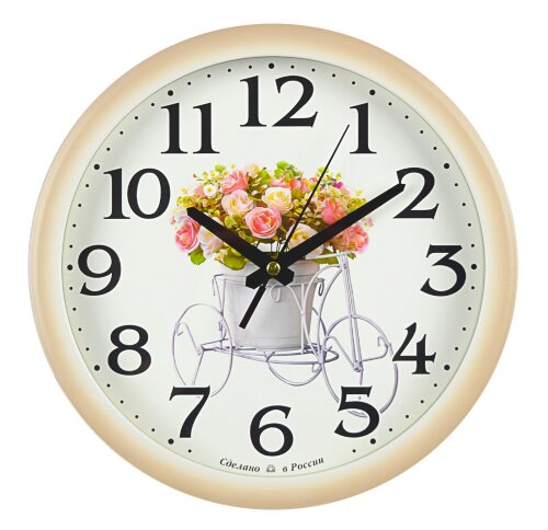 В 146 Алмаз (в кор.10шт.) - Часы настенные Алмаз, [01109157] В 146 Алмаз (в кор.10шт.) - Часы настенные Алмаз, механизм: кварцевый плавного хода от бат АА, размер: 285*285*45мм, материал: пластик, стекло силикатное.