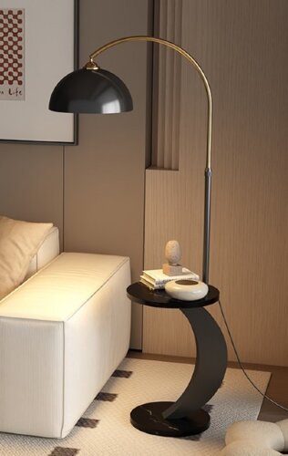 L9185 BK+GD H1690мм (1) светильник напольный [01110557] L9185 BK+GD H1690мм (1) светильник напольный