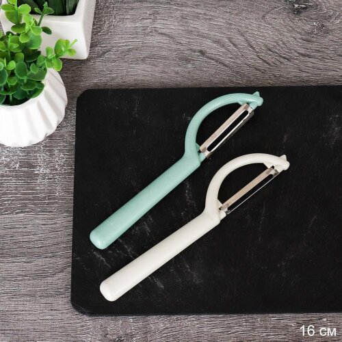 736174 (в уп.1000шт.) - Овощечистка вертикальная 1 [01109048] 736174 (в уп.1000шт.) - Овощечистка вертикальная 16см. / PZ-174 / ОРР, материал: металл, пластик.