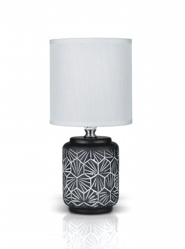 В-HS8405 black+white shade, размер: 130*130*265мм [01104555] В-HS8405 black+white shade, размер: 130*130*265мм (24) светильник настольный