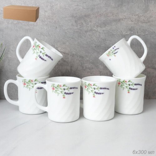 749230 (в уп.8шт.) - Кружка 270мл, рифленая, набор [01109886] 749230 (в уп.8шт.) - Кружка 270мл, рифленая, набор 6шт. / XWCB250 (2027) /, материал: стеклокерамика.