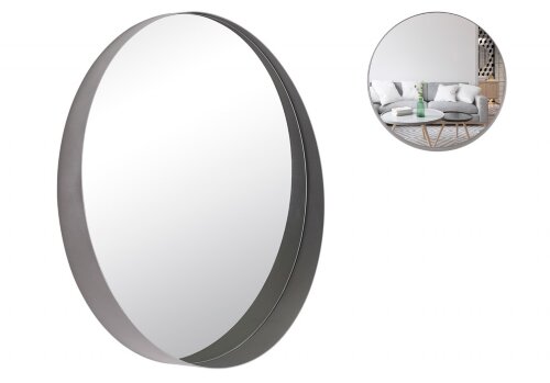 5057-Z4 (1) Зеркало интерьерное настенное в кругло [01106790] 5057-Z4 (1) Зеркало интерьерное настенное в круглом корпусе из металла, d=50,5см, серебро, Рубин