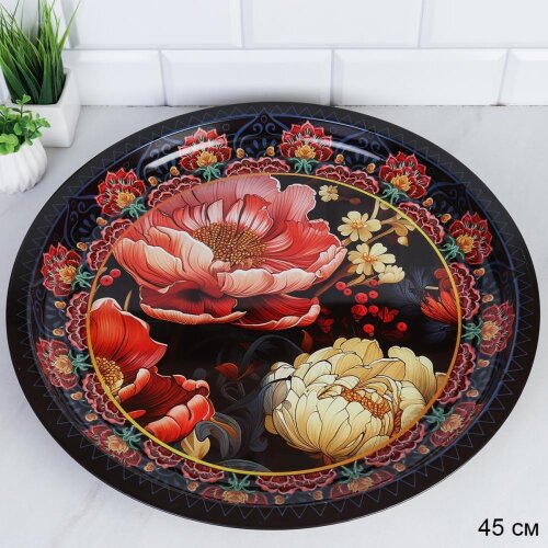 739619 (в уп.60шт.) - Поднос круглый D=45см, матер [01108772] 739619 (в уп.60шт.) - Поднос круглый D=45см, материал: металл эмаль./ M-619 /