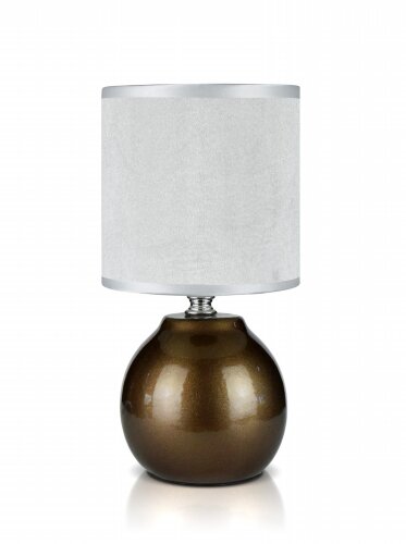 В-HS7795 brown+white shade, размер: 130*130*260мм [01103865] В-HS7795 brown+white shade, размер: 130*130*260мм (24) светильник настольный