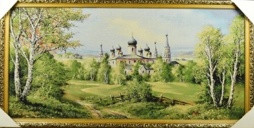 60*120 38 &quot;Монастырь&quot; Картина гобелен [01086763] 60*120 38 "Монастырь" Картина гобелен