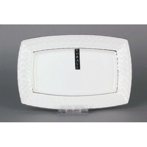 155289-РСВ (в уп.3шт.) - Блюдо прямоугольное 28см. [01108281] 155289-РСВ (в уп.3шт.) - Блюдо прямоугольное 28см. CS222728-A ( селедочница) снежная королева /з, материал: фарфор.