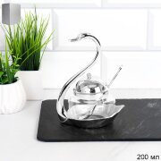 750990 (в уп.60шт.) - Сахарница 200мл. Лебедь с ло [01110979]