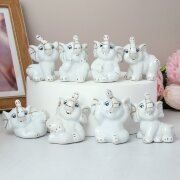 662974 (в уп.40наб.) - Фигурка слон 6,5см, набор 8 [01110768]