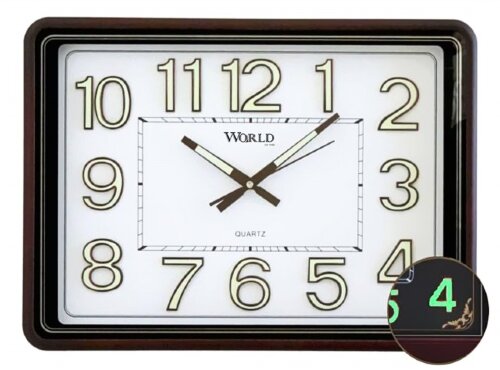 6847k YW (в уп.8 шт.) - Часы настенные WORLD .Корп [01109119] 6847k YW (в уп.8 шт.) - Часы настенные WORLD .Корпус выполнен из пластика. Циферблат закрыт стеклом. Особенность: cвето-накопительные . Механизм кварцевый плавного хода. Питание от батарейки АА (в комплект не входит). Размер модели: 530*380*50 мм.