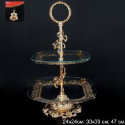 686790 (в уп.12шт.) - Ваза для фруктов Элит 2-х яр [01106959]