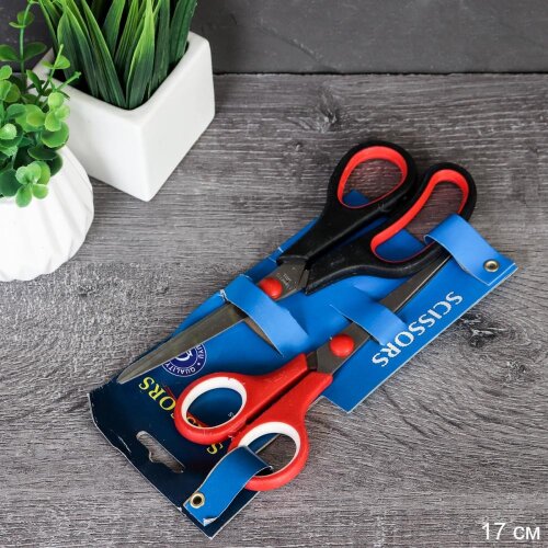 738937 (в уп.360шт.) - Ножницы кухонные 17см, набо [01109890] 738937 (в уп.360шт.) - Ножницы кухонные 17см, набор 2шт. / N-21-937 /721021/, материал: металл, пластик.