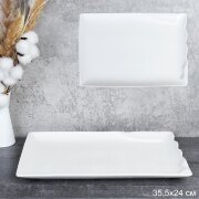 736212 (в уп.20шт.) - Блюдо прямоугольное 35,5х4,5 [01111010]