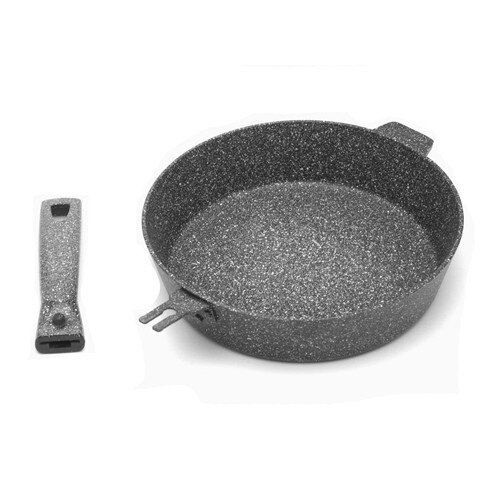 294258-РСВ (в уп.5шт.) - Сковорода "Хозяюшка" 240х [01111256] 294258-РСВ (в уп.5шт.) - Сковорода "Хозяюшка" 240х55мм со съемн. пл. ручкой, ПК 12502, литой алюминий.