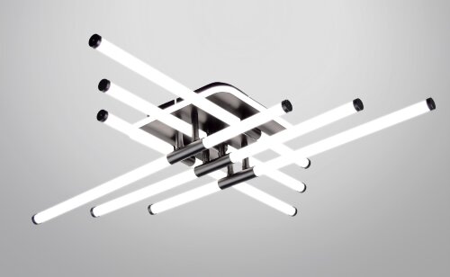 Х-FX60268B/6+1 BK 110W 3000-6000K Dimmer 830*830*1 [01110821] Х-FX60268B/6+1 BK 110W 3000-6000K Dimmer 830*830*110 мм (1) светильник потолочный